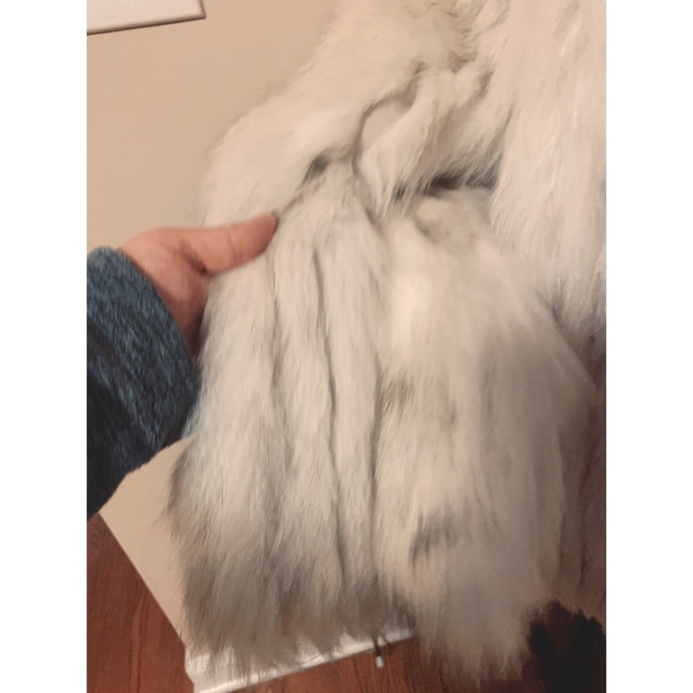 Cream Faux Fur Jacket - Women's Cozy Coat - Picture 2 of 12